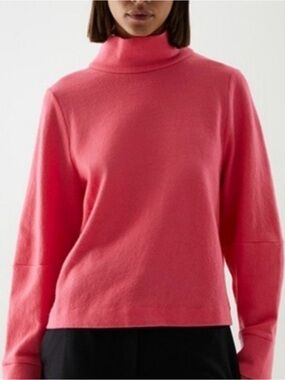 COS Coral Pink Turtleneck Sweater